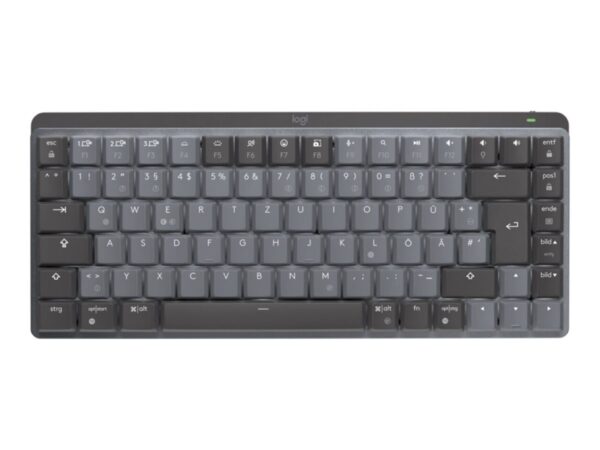 LOGITECH MX Mechanical Mini Minimalist Wireless Illuminated Keyboard – GRAPHITE – (FR) – 2.4GHZ/BT – N/A – CENTRAL – TACTILE