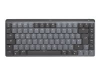 LOGITECH MX Mechanical Mini Minimalist Wireless Illuminated Keyboard – GRAPHITE – (FR) – 2.4GHZ/BT – N/A – CENTRAL – TACTILE