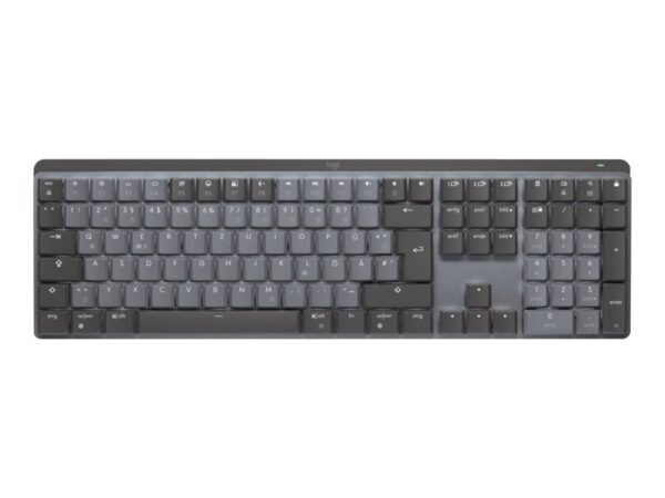 LOGITECH MX Mechanical Wireless Illuminated Performance Keyboard – GRAPHITE – (US) INTL – 2.4GHZ/BT – N/A – EMEA – TACTILE