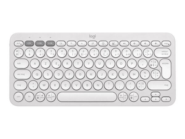 LOGITECH Pebble Keys 2 K380s – TONAL WHITE – (FRA) – BT – N/A – CENTRAL-419 – UNIVERSAL
