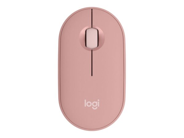 LOGITECH Pebble Mouse 2 M350s Mouse optical 3 buttons wireless Bluetooth 5.2 LE tonal rose
