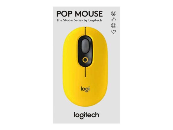 LOGITECH POP Mouse with emoji – Blast Yellow – Emea