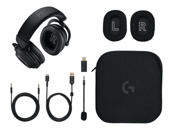 LOGITECH PRO X Headset full size LIGHTSPEED wireless noise isolating