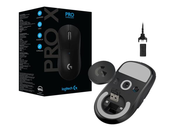 LOGITECH PRO X SUPERLIGHT Wireless Gaming Mouse Black EER2