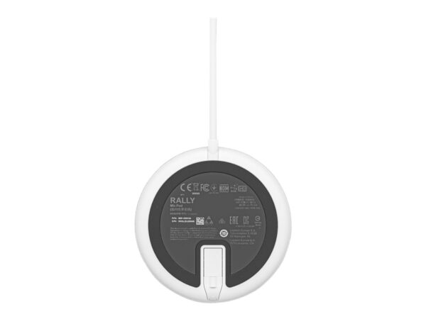 LOGITECH Rally Mic Pod Microphone white Skype Certified Zoom Certified Cisco Webex Certified for Rally Bar Plus Room Solution Large