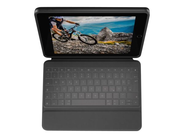 LOGITECH Rugged Folio 7th & 8th generation – Graphite – Fra