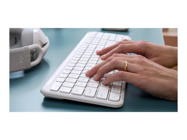 LOGITECH Signature Slim Wireless Keyboard K950 – Off White – CENTRAL-419 (FR)