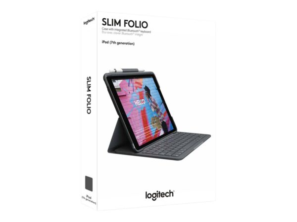 LOGITECH Slim Folio for iPad 7th & 8th generation – Graphite – Fra