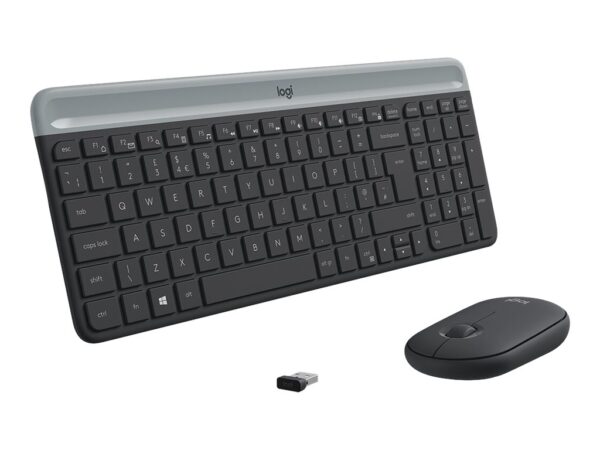 LOGITECH Slim Wireless Keyboard and Mouse Combo MK470 – GRAPHITE – FRA – CENTRAL