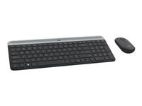LOGITECH Slim Wireless Keyboard and Mouse Combo MK470 – GRAPHITE – FRA – CENTRAL