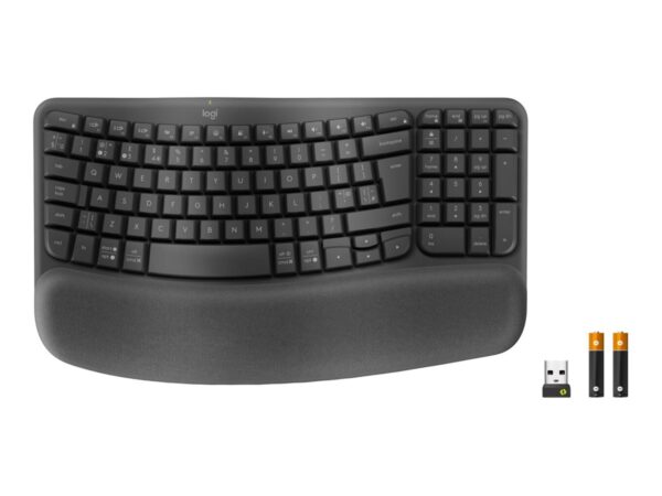 LOGITECH Wave Keys for Business – GRAPHITE – (FRA) – 2.4GHZ/BT – CENTRAL-419 – B2B