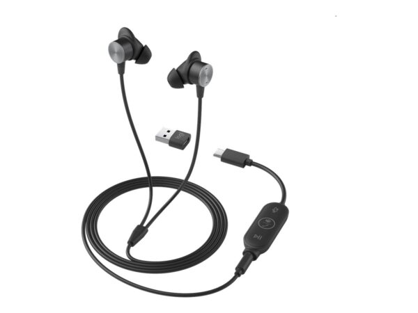 LOGITECH Zone Wired Earbuds Teams – Graphite – EMEA