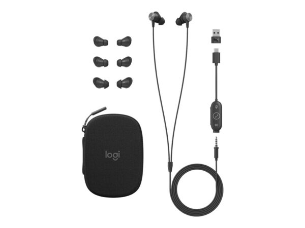 LOGITECH Zone Wired Earbuds UC – Graphite – EMEA