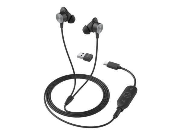 LOGITECH Zone Wired Earbuds UC – Graphite – EMEA