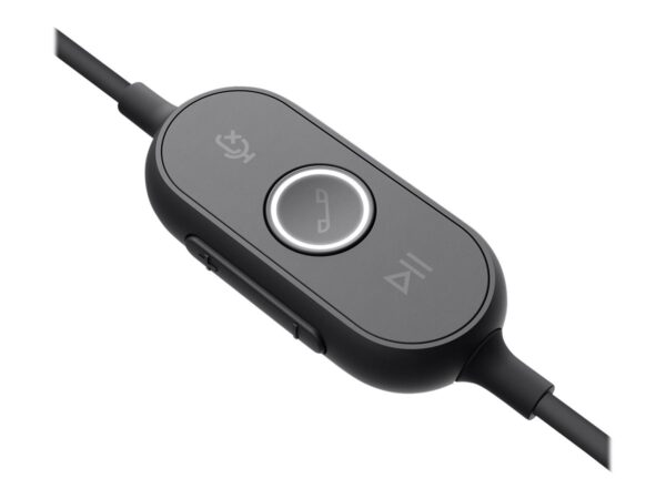 LOGITECH Zone Wired MSFT Teams Headset on-ear wired USB-C graphite Certified for Microsoft Teams