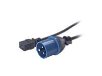 APC CABLE D ALIMENTATION ONDULEUR LONGUEUR 2.5M - IEC 309 BORNIER VERS IEC C19 ONDULEUR