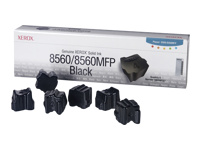 XEROX PHASER 8560, 8560MFP colorstix noir capacité standard 6 x 1.000 pages pack de 6