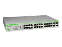 ALLIED 24x port x10/100/1000BaseT WebSmart switch with 4 unpopulated SFP bays