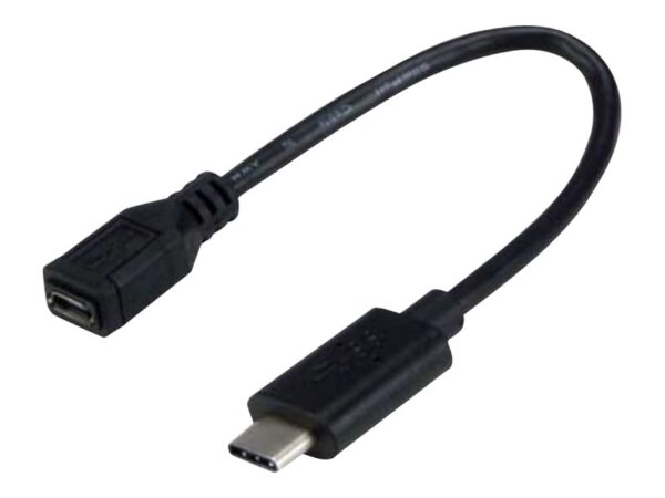 MCL Adaptateur USB 3.1 type C / USB 2.0 micro B femelle – 17cm    (P)
