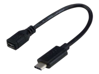MCL Adaptateur USB 3.1 type C / USB 2.0 micro B femelle – 17cm    (P)