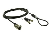 MCL Antivol type câble à encoche étroite système à clé 1.80m