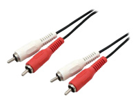 MCL Câble audio stéréo 2 x RCA mâle / mâle – 10m