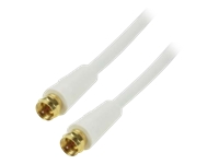MCL Câble HQ pour antenne satellite type F mâle / mâle – 2m