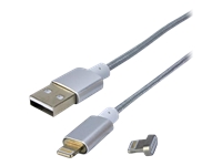 MCL Câble lightning 2 embouts magnétiques -1m