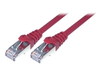 MCL Câble réseau RJ45 100pour cent cuivre CAT 6 F/UTP – 15m Rouge