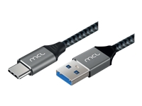 MCL Cable Type C Male / Type A USB 3.0 Male braided 5Gb 3A – 2m