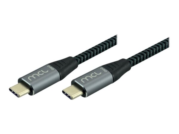 MCL Cable Type C USB 3.2 Male / Male braided Gen 2 10Gb 60W 3A – 2m