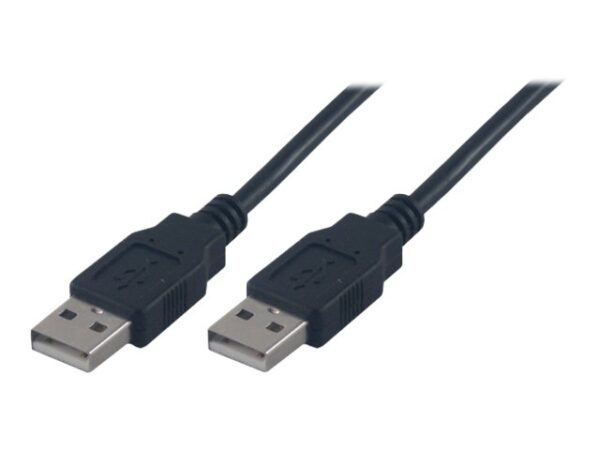 MCL Câble USB 2.0 type A / A mâle – 2m Noir (P)