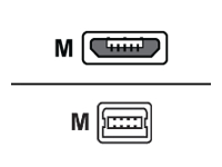 MCL Cable USB 2.0 type A male micro USB B male – 1m   (P)