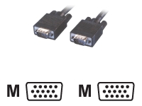MCL Cable VGA HD15 male / male (blindage par feuillard) – 3m