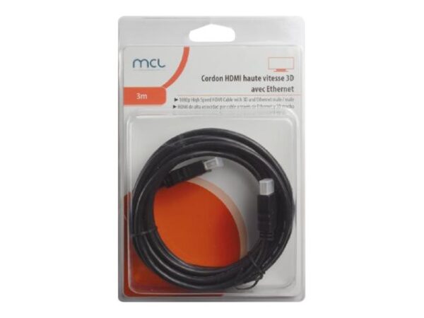 MCL CABLE VIDEO HDMI 1080P 3D AVEC ETHERNET – 3M