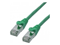 MCL CAT 6A S/FTP LSZH Patch cable – 0.3m Green