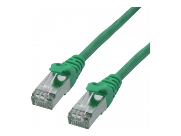 MCL CAT 6A S/FTP LSZH Patch cable – 0.5m Green