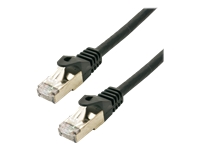 MCL CAT 6A S/FTP LSZH Patch cable – 1m Black
