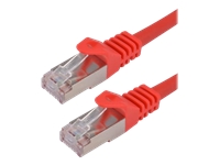 MCL CAT 7 S/FTP LSZH Patch cable – 3m Red