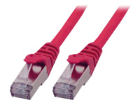 MCL CAT6A S/FTP LSZH Patch cable – 3m Red