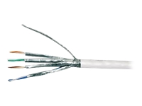 MCL Cat6A twisted pair S/FTP LSZH patch cable 100m White