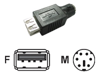 MCL – Changeur de genre USB A femelle / mini din 6 mâle