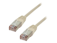 MCL Cordon de brassage RJ45 CAT 5e F/UTP – 3m Gris