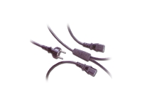 MCL – Cordon secteur 2 Pôles + Terre / 2 x IEC C13 – 2m