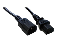 MCL Cordon secteur IEC mâle (C14) / femelle (C13) – 1m