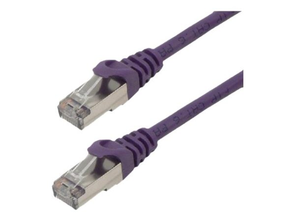 MCL FCC6BM-0.5M/VI – Câble réseau RJ45 cuivre CAT 6 F/UTP – 0.5m Violet