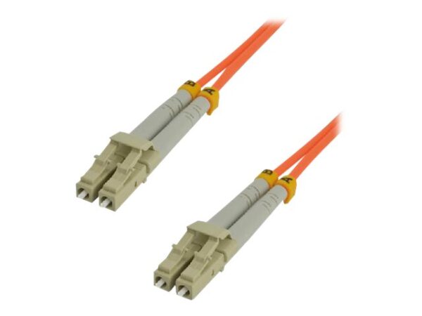 MCL FJOM2/LCLC-25M – Jarretière optique OM2 duplex multimode 50/125 – LC / LC 25m
