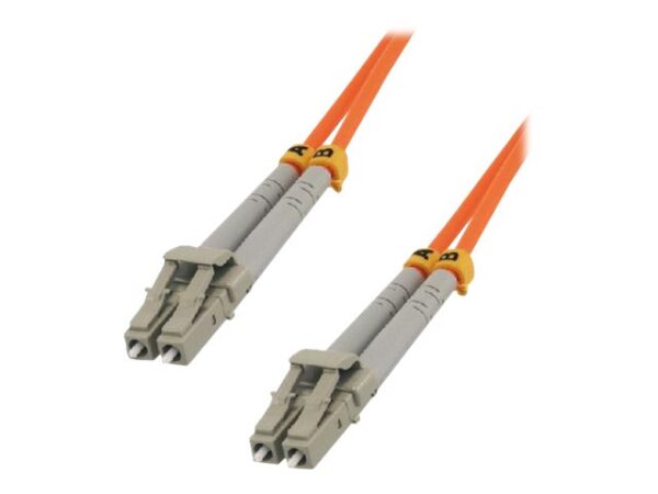 MCL FJOM2/LCLC-30M – Jarretière optique OM2 duplex multimode 50/125 – LC / LC 30m