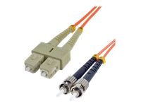MCL FJOM2/SCST-10M – Jarretière optique OM2 duplex multimode 50/125 – SC / ST 10m