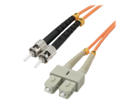 MCL FJOM2/SCST-2M – Jarretière optique OM2 duplex multimode 50/125 – SC / ST 2m